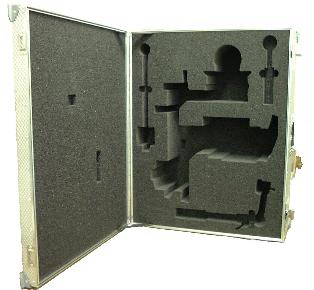 small flight case with silver corners